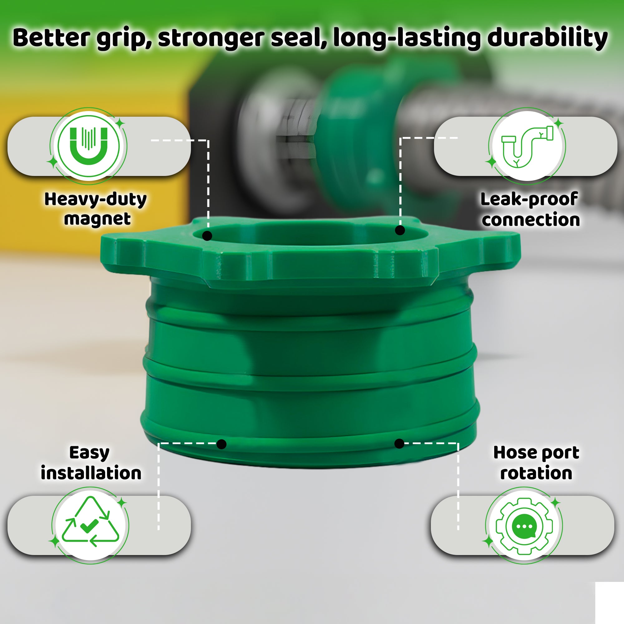 Magnetic Hose Adaptor for Dust Collector 100mm x 4.00 Inches
