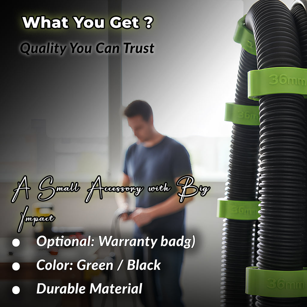 Dust Hose Clips Helical For Festool Vacuum D27 Hose Pack Of 10