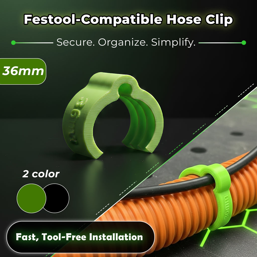 Dust Hose Clips Helical For Festool Vacuum D27 Hose Pack Of 10