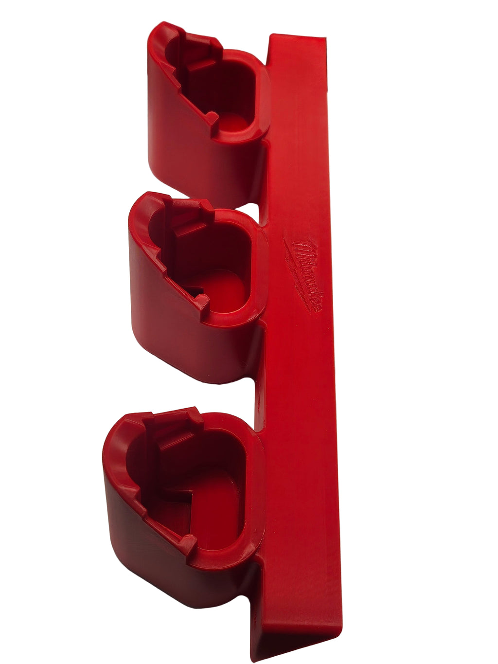 Milwaukee M12 Battery Holder – 3 Slot Drill Battery Organizer for Power Tool Storage