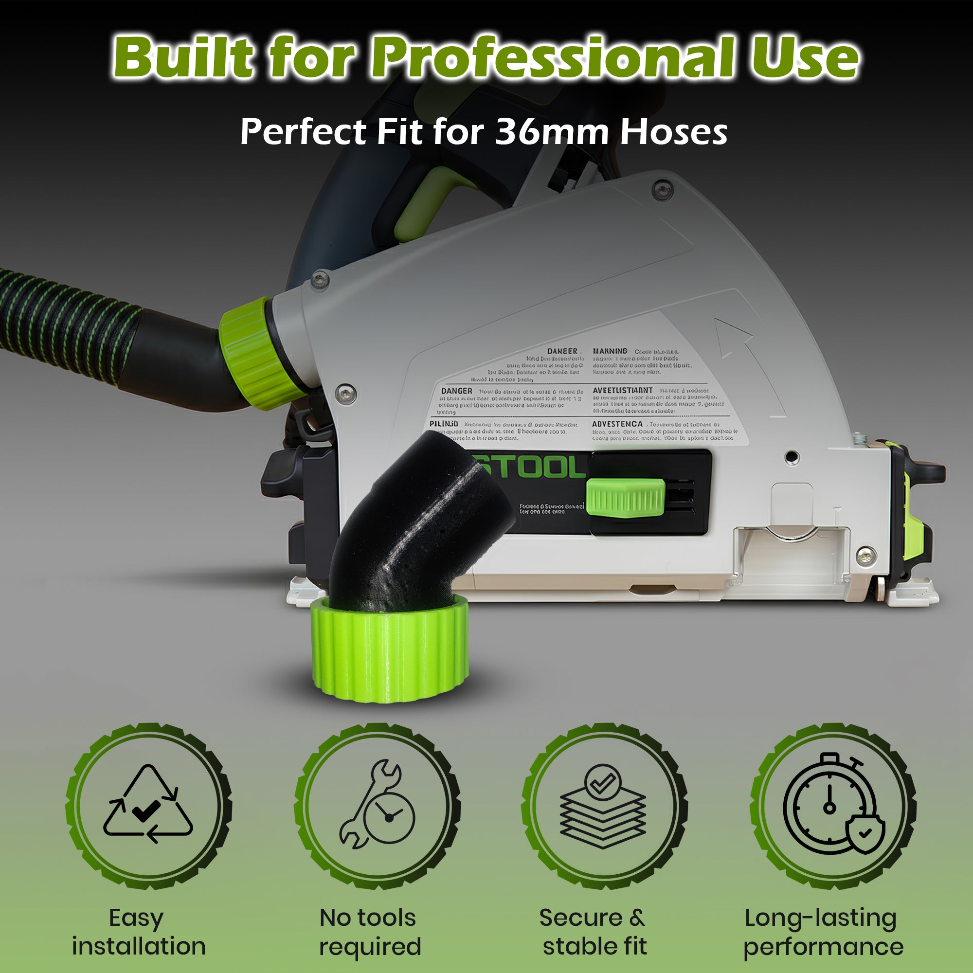 Festool Anti-Snag Hose Port – 30 Position Fixable Upgrade for TS And HK Series