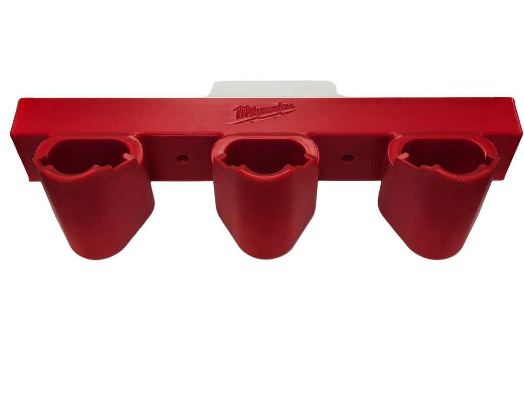Milwaukee M12 Battery Holder – 3 Slot Drill Battery Organizer for Power Tool Storage