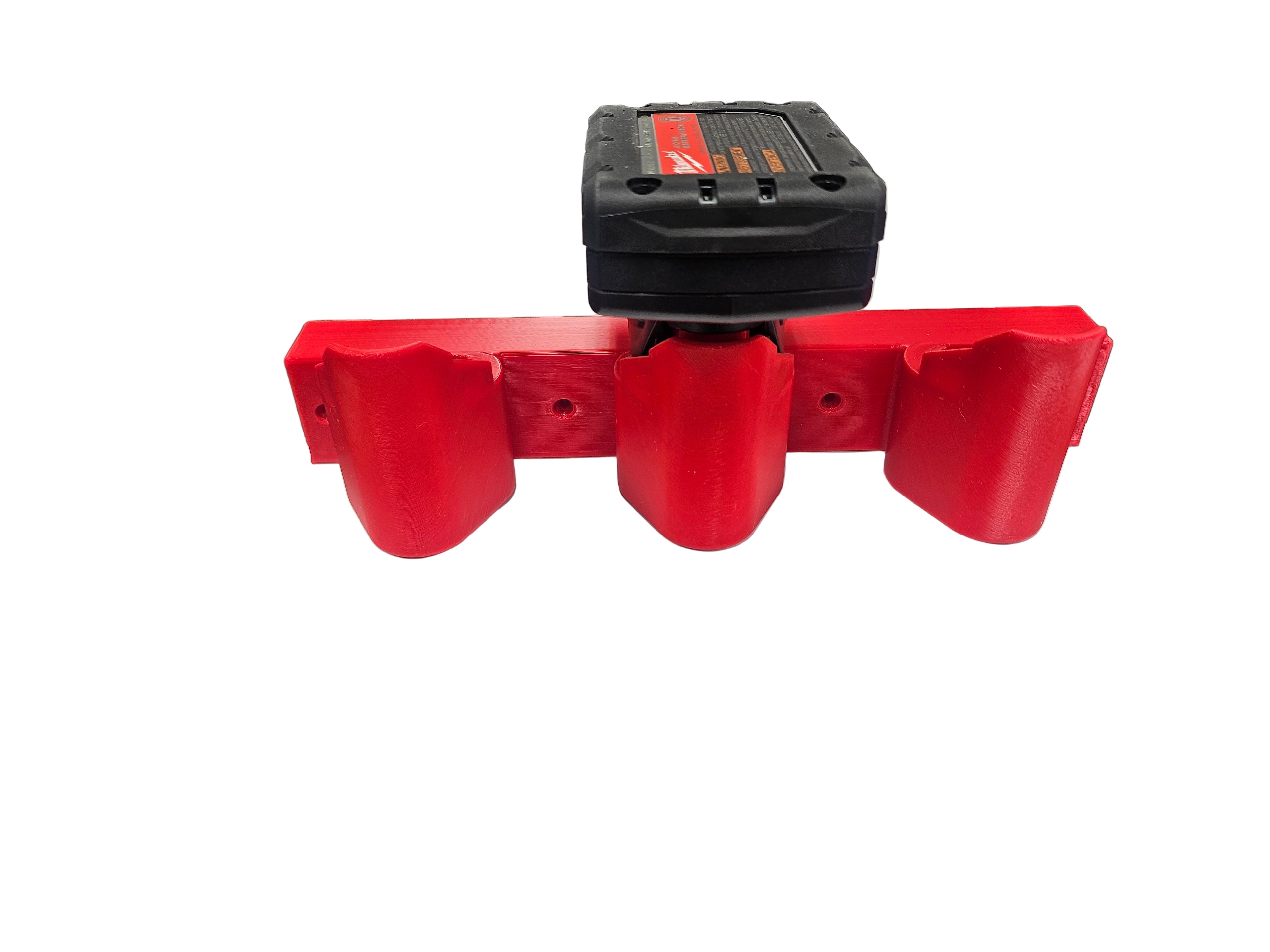 Milwaukee M12 Battery Holder – 3 Slot Drill Battery Organizer for Power Tool Storage